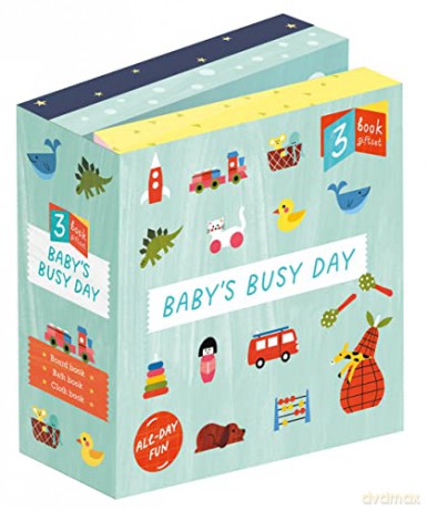 Baby's Busy Day: 3-book gift set - Carole Aufranc [KSIĄŻKA]