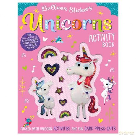 Balloon Sticker Activity Books - Unicorns - Make Believe Ideas [KSIĄŻKA]