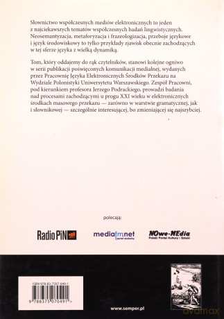 Najnowsze słownictwo a współczesne media elektorniczne - Praca zbiorowa  [KSIĄŻKA]