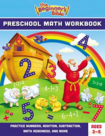 Beginner's Bible Preschool Math Workbook: Practice Numbers, Addition, Subtraction, Math Readiness, and More (The Beginner's Bible) - The Beginner's Bible [KSIĄŻKA]