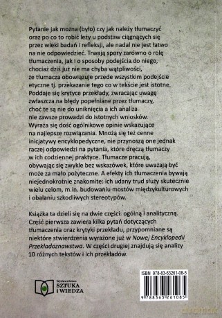 O tłumaczeniu źle i dobrze - Urszula Dąmbska-Prokop [KSIĄŻKA]