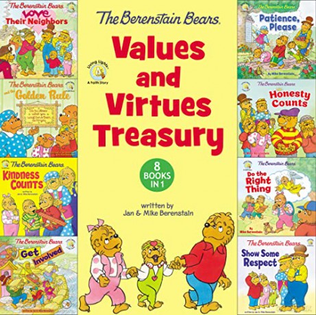 Berenstain Bears Values and Virtues Treasury: 8 Books in 1 (Berenstain Bears/Living Lights: A Faith Story) - Mike Berenstain [KSIĄŻKA]