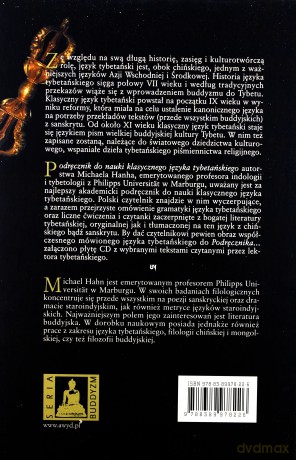 Podręcznik do nauki klasycznego języka tybetańskiego - Michael Hahn [KSIĄŻKA]+[CD]