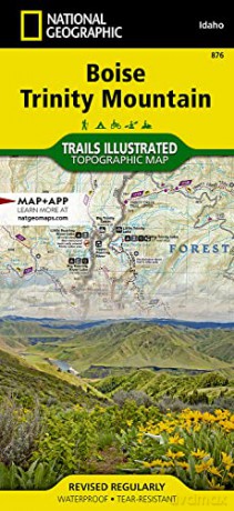 Boise, Trinity Mountain Map (National Geographic Trails Illustrated Map, 876) - National Geographic Maps [KSIĄŻKA]