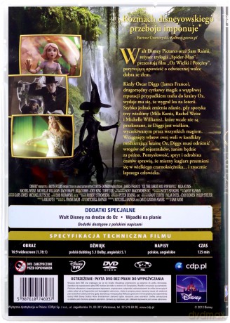Oz: Wielki i Potężny (Disney) [DVD]