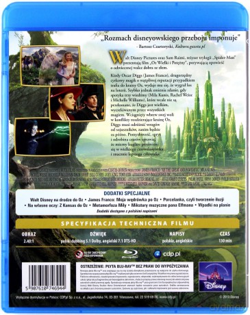Oz: Wielki i Potężny (Disney) [Blu-Ray]