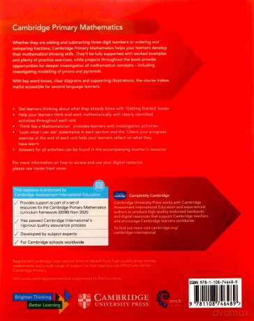 Cambridge Primary Mathematics Learner's Book 3 with Digital Access (1 Year) (Cambridge Primary Maths) - Cherri Moseley [KSIĄŻKA]