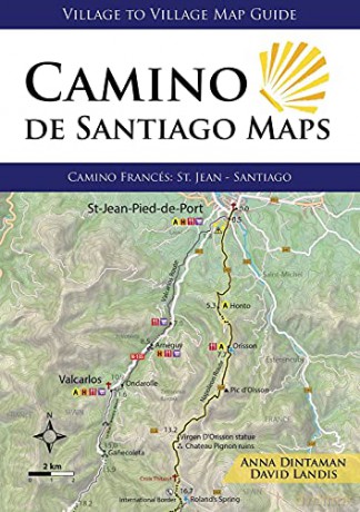 Camino de Santiago Maps: Camino Frances: St Jean - Santiago: 0 - David Landis [KSIĄŻKA]