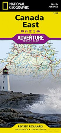 Canada East adv. ng wp: Travel Maps International Adventure Map (National Geographic Adventure Travel Map) - National Geographic Maps [KSIĄŻKA]