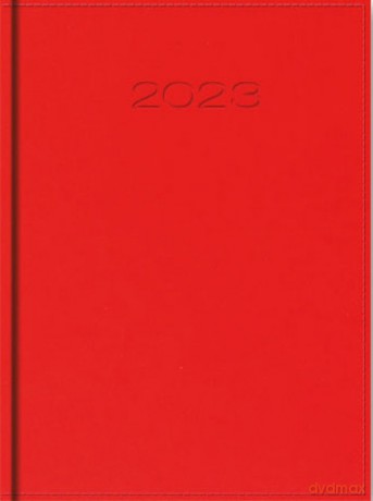 Kalendarz 2023 A5 dzienny vivella czerwony [KALENDARZ]