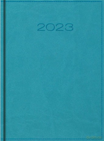 Kalendarz 2023 A5 dzienny vivella turkusowy [KALENDARZ]