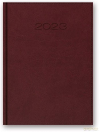 Kalendarz 2023 A5 tygodniowy vivella bordo [KALENDARZ]