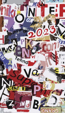Kalendarz 2023 A6 tygodniowy soft literki [KALENDARZ]