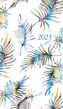 Kalendarz 2023 A6 tygodniowy soft piórka [KALENDARZ]