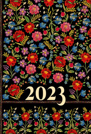 Kalendarz 2023 B6 dzienny soft wyszywanka [KALENDARZ]