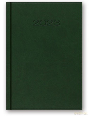 Kalendarz 2023 B6 dzienny vivella zielony [KALENDARZ]