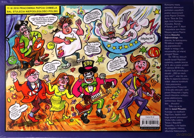 Tytus, Romek i A'Tomek obchodzą 100-lecie odzyskania niepodległości Polski z wyobraźni Papcia Chmiel - Henryk Jerzy Chmielewski [KOMIKS]