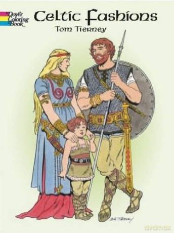 Celtic Fashions (Dover Fashion Coloring Book) - Tom Tierney [KSIĄŻKA]