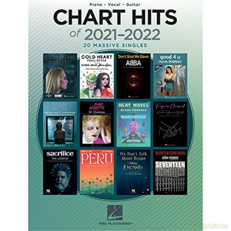 Chart Hits of 2021-2022. Piano, Vocal and Guitar [KSIĄŻKA]