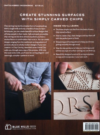 Chip Carving: Techniques for Carving Beautiful Patterns by Hand - Daniel Clay [KSIĄŻKA]