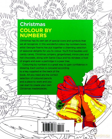 Christmas Colour by Numbers - Georgie Fearns [KSIĄŻKA]
