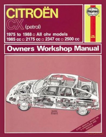 Citroen CX Petrol (75 - 88) Haynes Repair Manual - Anon [KSIĄŻKA]