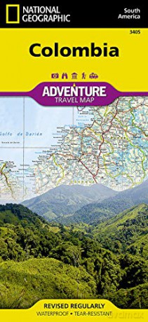 Colombia: Travel Maps International Adventure Map (National Geographic Adventure Travel Map South American) - National Geographic Maps [KSIĄŻKA]