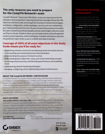 CompTIA Network+ Study Guide: Exam N10-008 (Comptia Network + Study Guide Authorized Courseware) - Todd Lammle [KSIĄŻKA]