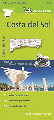 Costa del Sol - Zoom Map 124: Map (Michelin Zoom Maps, 124) - Michelin [KSIĄŻKA]