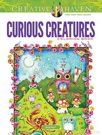Creative Haven Curious Creatures Coloring Book - Amy Weber [KSIĄŻKA]