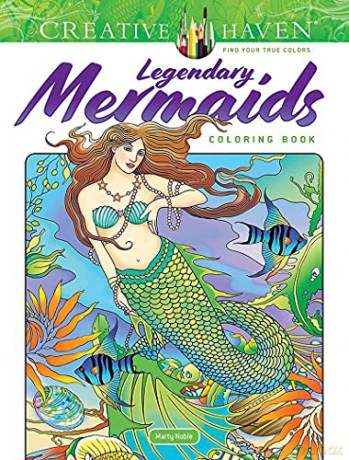 Creative Haven Legendary Mermaids Coloring Book - Marty Noble [KSIĄŻKA]