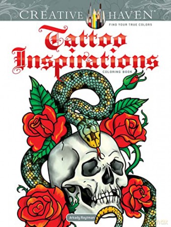 Creative Haven Tattoo Inspirations Coloring Book - Arkady Roytman [KSIĄŻKA]