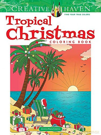 Creative Haven Tropical Christmas Coloring Book - Jessica Mazurkiewicz [KSIĄŻKA]