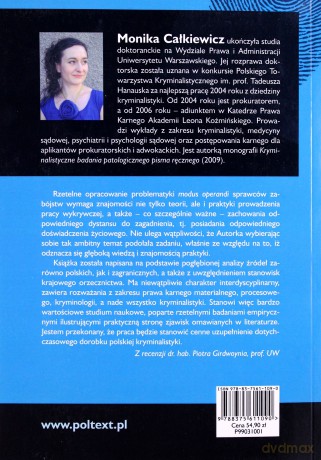 Modus operandi sprawców zabójstw (miękka) - Monika Calkiewicz [KSIĄŻKA]