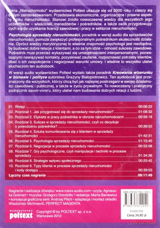Psychologia sprzedaży nieruchomości - Grażyna Białopiotrowicz [AUDIOBOOK] [CD]