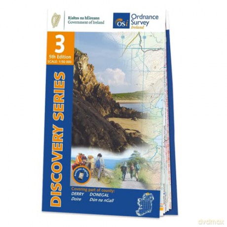Discovery Series 3 - Derry and Donegal (Ireland Discovery Series) - Ordnance Survey Ireland [KSIĄŻKA]