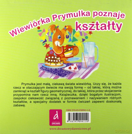 Wiewiórka Prymulka poznaje kształty - Beata Naklicka [KSIĄŻKA]