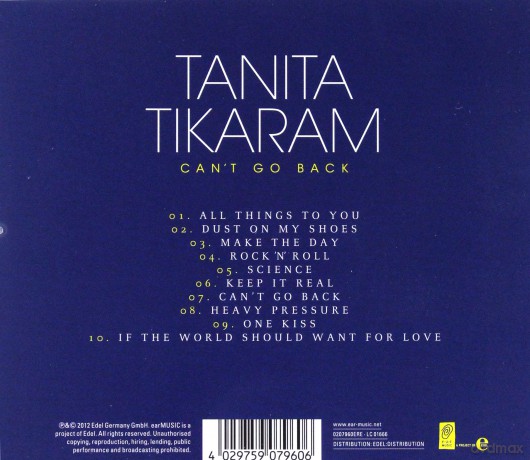 Tanita Tikaram: Can't Go Back [CD]