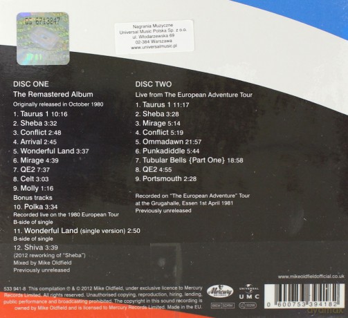 Mike Oldfield: Qe2 (Deluxe) (digipack) [2CD]