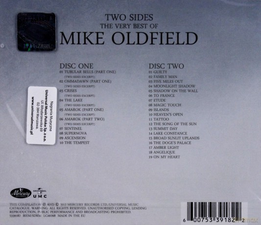 Mike Oldfield: Two Sides: The Very Best Of Mike Oldfield [2CD]