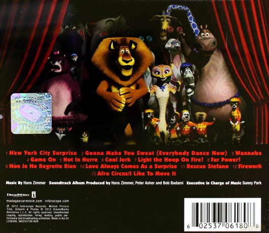 Madagascar 3: Europe's Most Wanted soundtrack (Madagaskar 3) [CD]