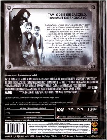 Blade 3. Mroczna Trójca (Wybrańcy mocy) (booklet) [DVD]