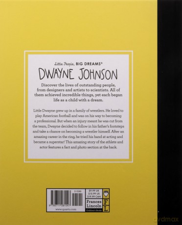 Dwayne Johnson (90) (Little People, BIG DREAMS) - Maria Isabel Sanchez Vegara [KSIĄŻKA]