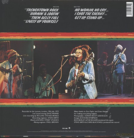 Bob Marley: Live! Lp [Winyl]