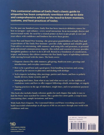 Emily Post's Etiquette, The Centennial Edition: Thumb Indexed (Emily's Post's Etiquette) - Lizzie Post [KSIĄŻKA]