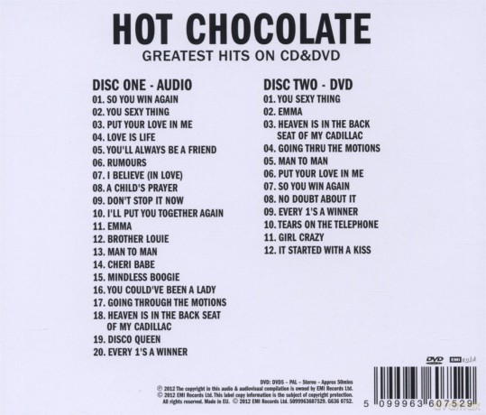 Hot Chocolate: Sight & Sound [CD]+[DVD]