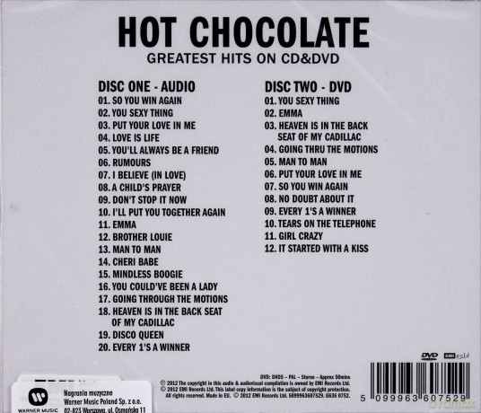 Hot Chocolate: Sight & Sound [CD]+[DVD]