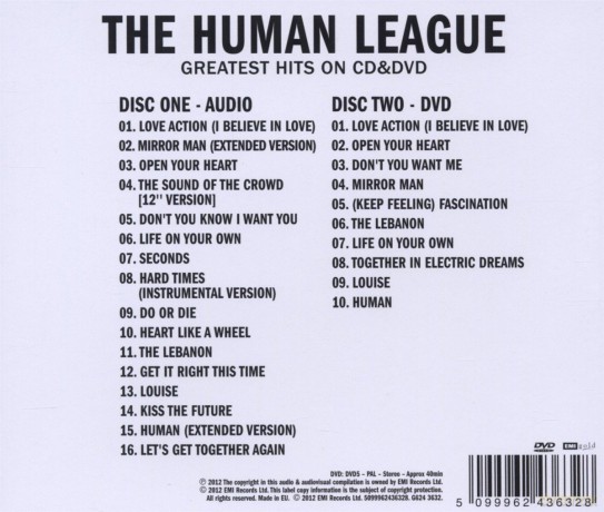 Human League: Sight & Sound [CD]+[DVD]
