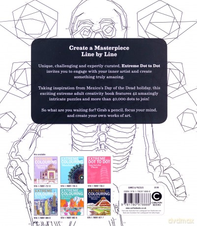 Extreme Dot-to-dot - Day of the Dead: Create a Masterpiece, Line by Line - Patricia Moffett [KSIĄŻKA]