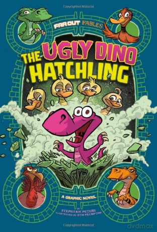 Far Out Fables: The Ugly Dino Hatchling: A Graphic Novel - Stephanie Peters [KSIĄŻKA]